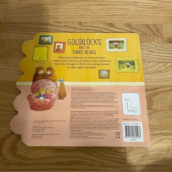 Goldie Locks and The Three Bears Hardcover Sounds Book Fairy Tale - Picture 4 of 4